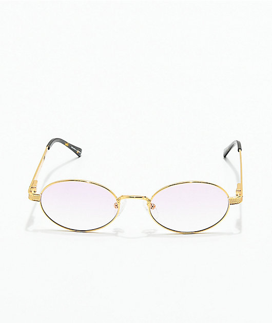The Gold Gods The Ares gafas de sol en rosa degradada y oro