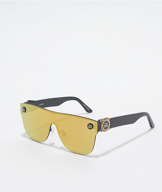 The Gold Gods The Cronos Black & Gold Flash Sunglasses