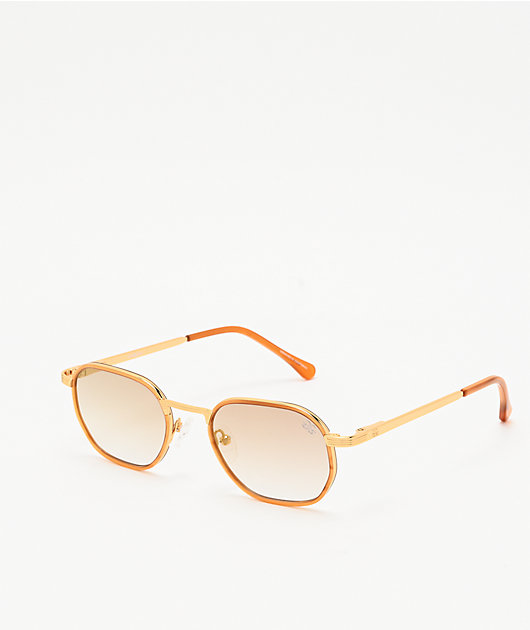 The Gold Gods The Hermes Brown Gradient Sunglasses | Zumiez display picture 2