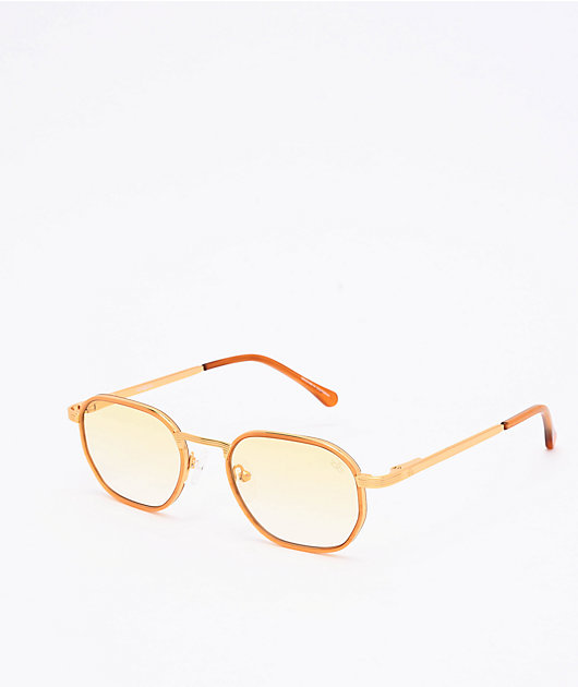 The Gold Gods The Hermes Yellow Gradient Sunglasses | Zumiez display picture 1