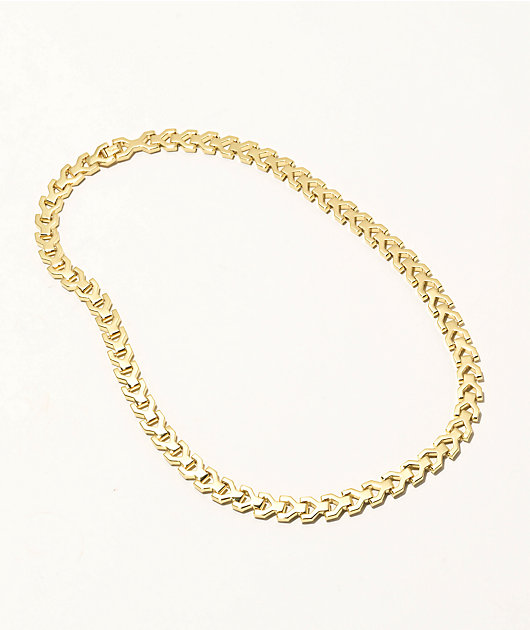 The Gold Gods Y Link 18" 8mm Gold Necklace