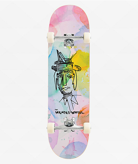 The Heated Wheel Grasshopper Guy 8.0" Assembled Skateboard Complete