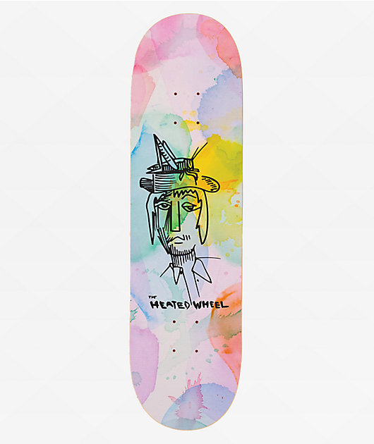 The Heated Wheel Grasshopper Guy 8.0" Skateboard Deck