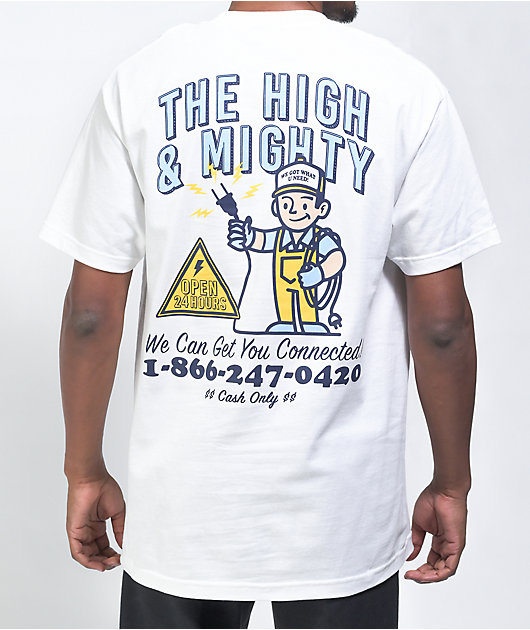 The High & Mighty We're The Plug White T-Shirt