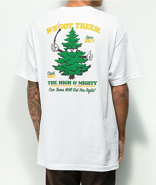 The High & Mighty Tree Farm White T-Shirt | Zumiez