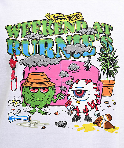 The High & Mighty x Mishka Weekend At Burnies White T-Shirt | Zumiez