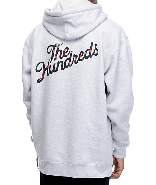 The Hundreds Rose Fill Slant Grey Pullover Hoodie Zumiez