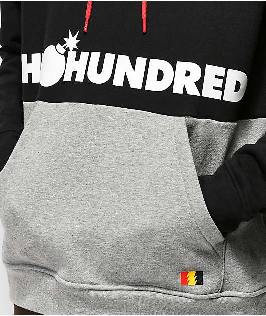 Hundreds Sierra Red, Black \u0026 Grey Hoodie
