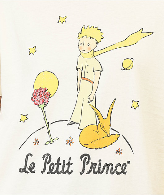 The Little Prince Rose Stars Natural T Shirt