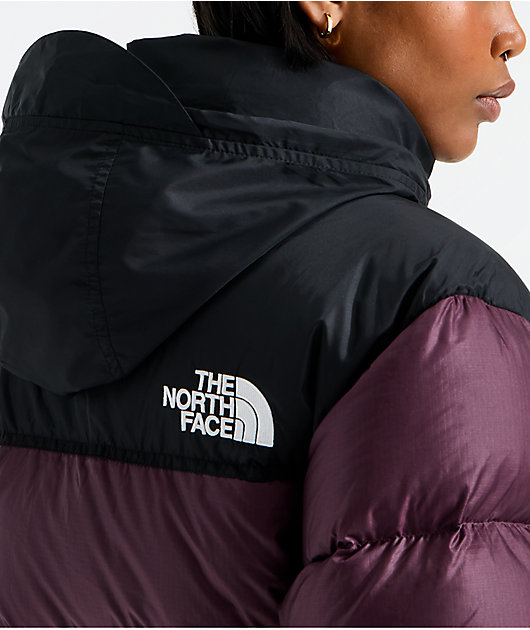 The North Face 1996 Retro Nuptse Burgundy Puffer Jacket
