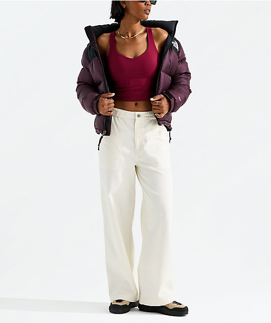The North Face 1996 Retro Nuptse Burgundy Puffer Jacket