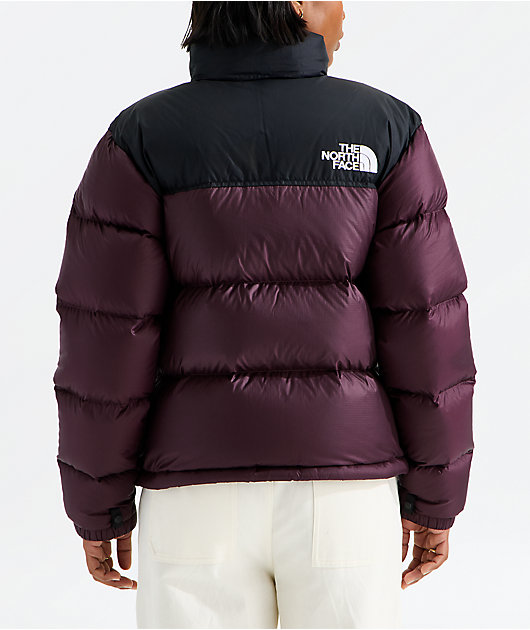 The North Face 1996 Retro Nuptse Burgundy Puffer Jacket