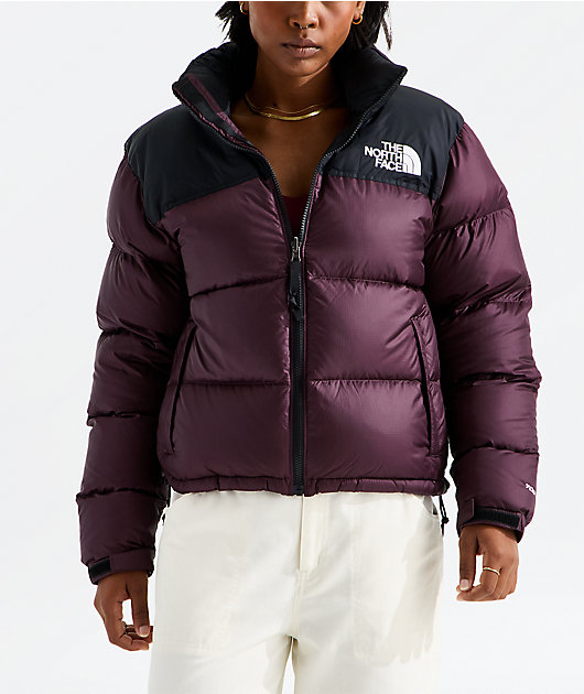 The North Face 1996 Retro Nuptse Burgundy Puffer Jacket
