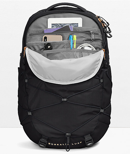The North Face Borealis Luxe Black Coral Backpack