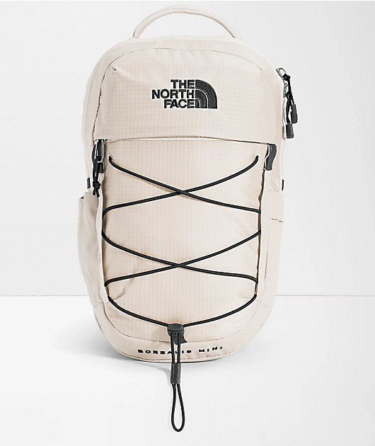 The North Face Borealis Off White & Black Mini Backpack