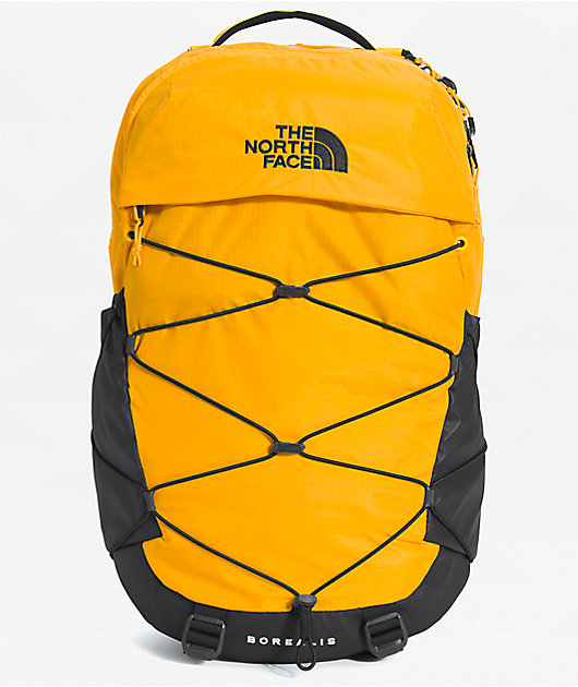 Black and gold north face backpack online