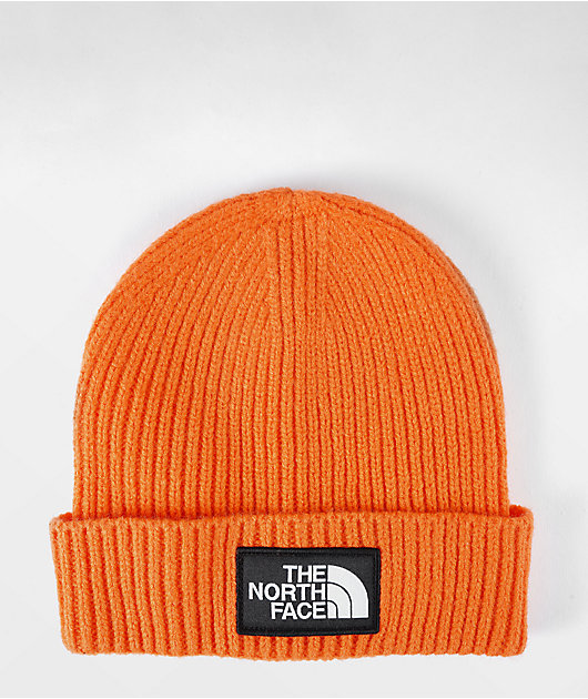 the north face beanie orange