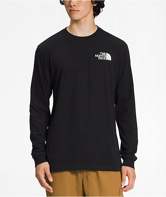 North face black crew hot sale neck