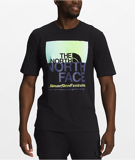 The North Face Coordinates Black & Neon T-Shirt