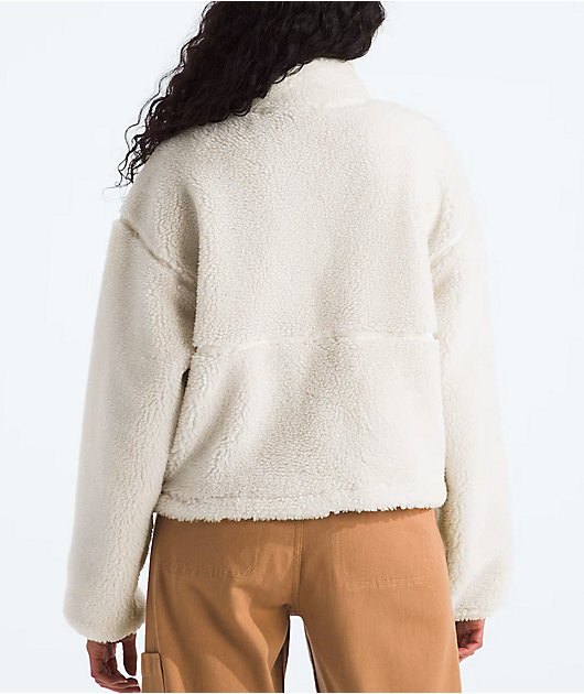 The North Face Extreme Pile White Dune Half Zip Jacket | Zumiez