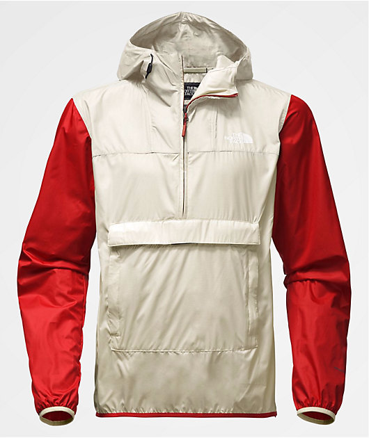 windbreaker with front pouch