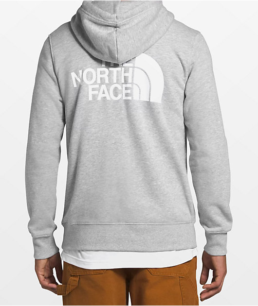 north face grey half zip
