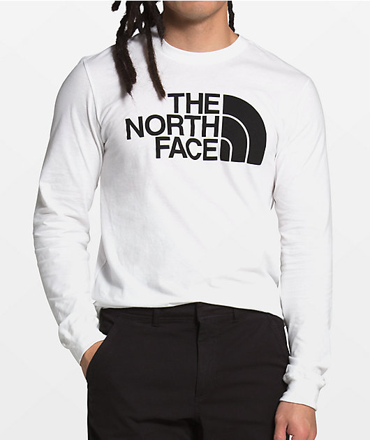 The North Face Half Dome White Long Sleeve T-Shirt