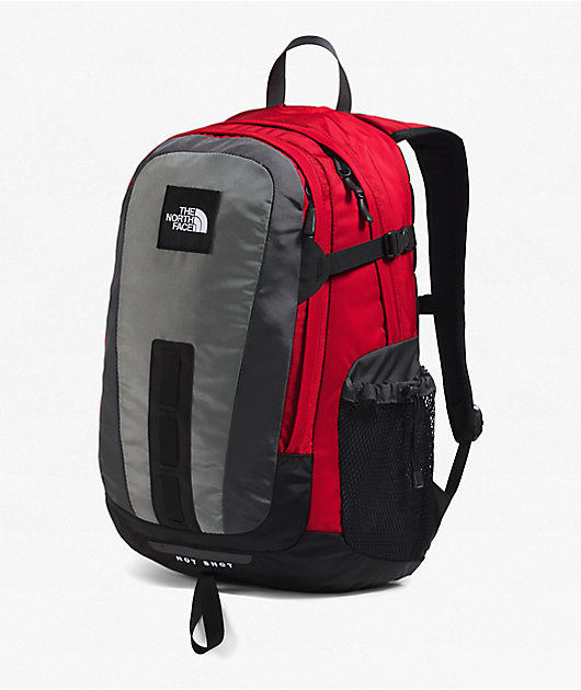 The North Face Hot Shot SE Red & Zinc Backpack