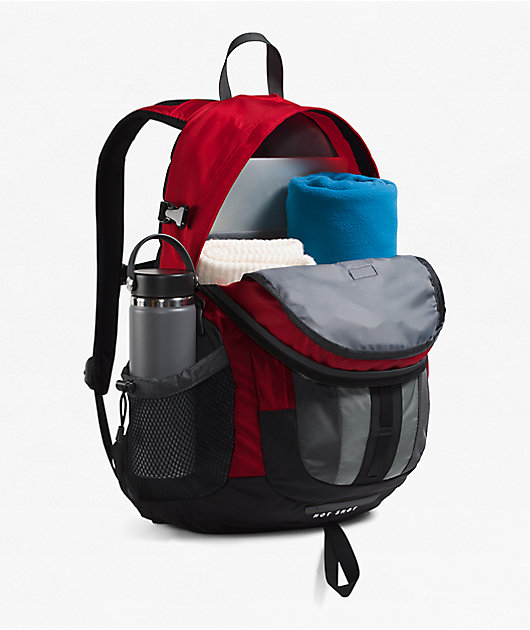 The North Face Hot Shot SE Red & Zinc Backpack | Zumiez