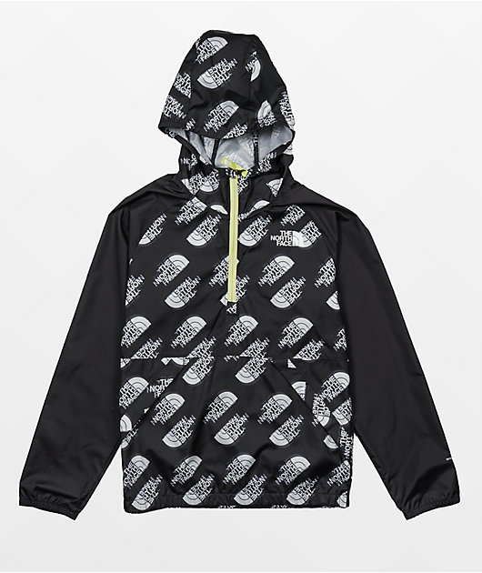 The North Face Kids Printed Packable Black Jacket