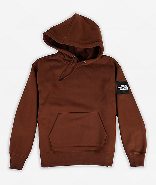 The north face box logo overhead hot sale hoodie junior