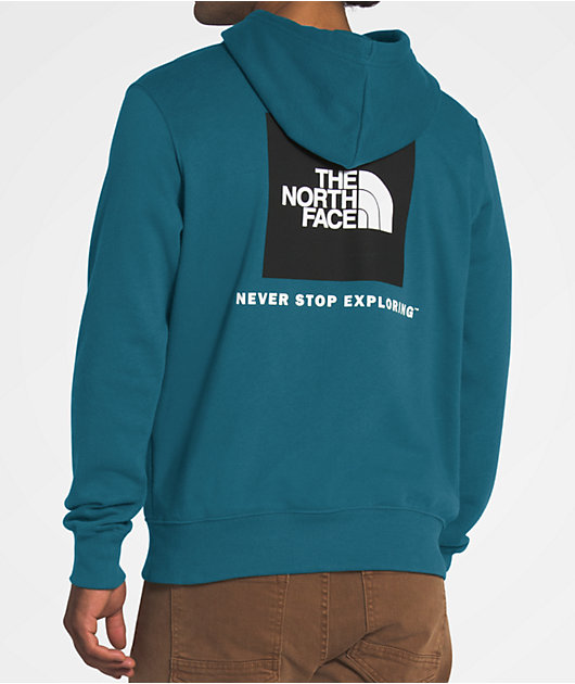 north face mallard blue hoodie