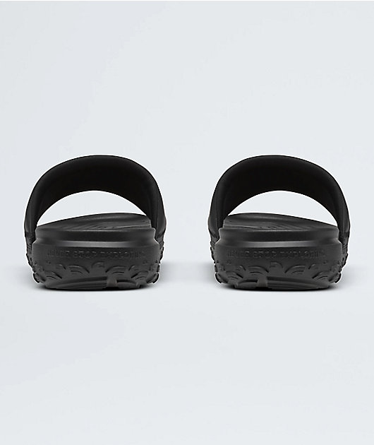 Black north face sliders hotsell