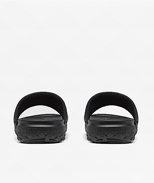 The North Face Never Stop Cush Black Slide Sandals | Zumiez