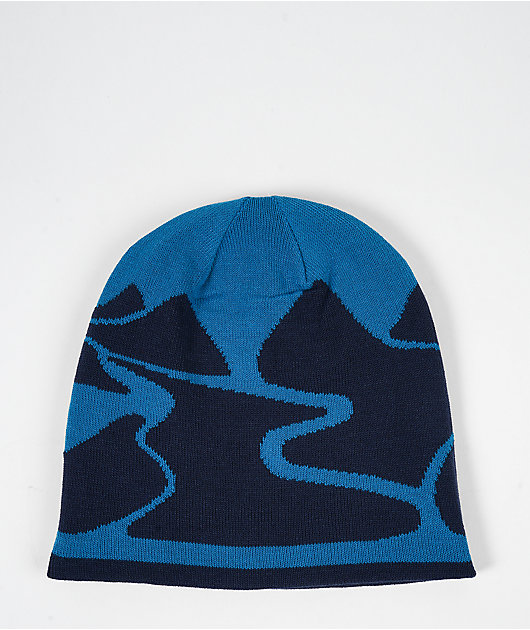 The North Face Summit Blue Reversible Skully Beanie