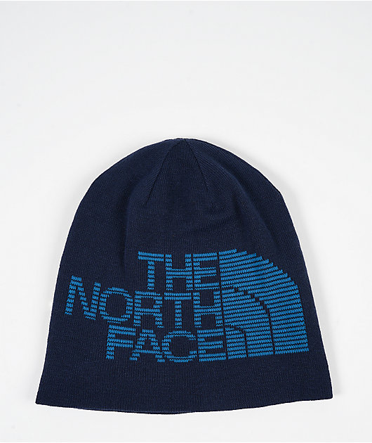 The North Face Summit Blue Reversible Skully Beanie