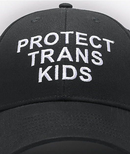 The Phluid Project Protect Trans Kids Black Strapback Hat