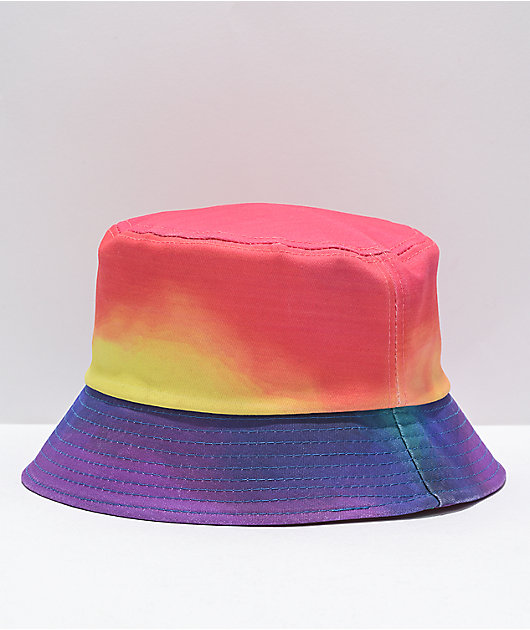 The Phluid Project Rainbow Tie Dye Bucket Hat | Zumiez