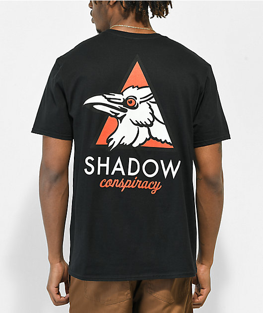 SHADOWS カラス　CROW tシャツ　ブラック　XL dig The Shadow Conspiracy Delta Wave Black T-Shirt | Zumiez