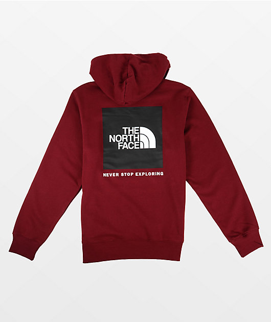 Never stop exploring north sale face hoodie