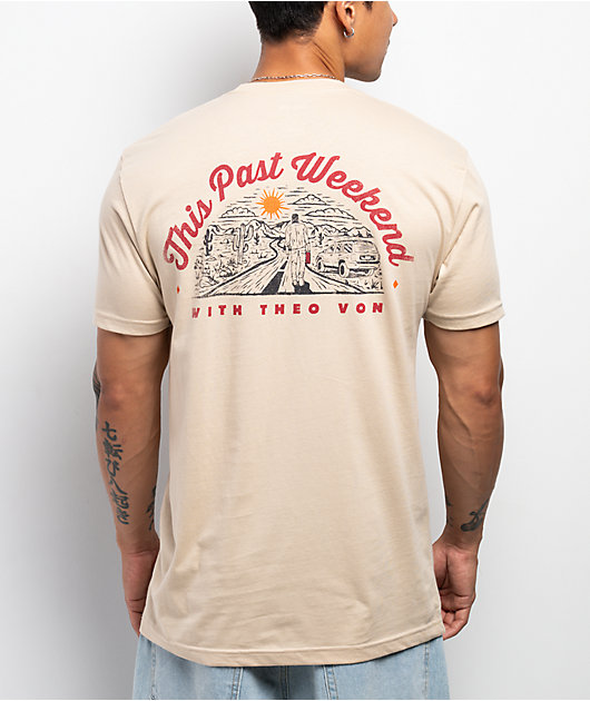 Theo Von Out Of Gas Tan T-Shirt