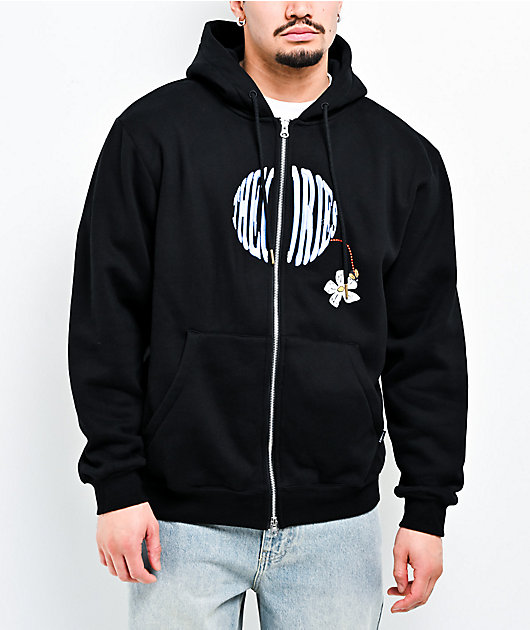 Theories Pollinate Black Zip Hoodie