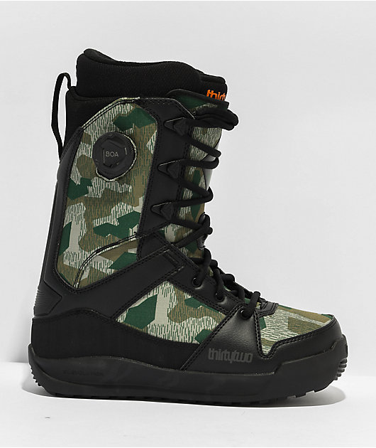 ThirtyTwo Diesel Hybrid Lace & Boa Camo Snowboard Boots 2024 | Zumiez