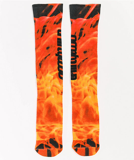 ThirtyTwo Double Orange Snowboard Socks