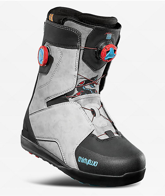 ThirtyTwo Fava Lashed Double BOA Black & White Snowboard Boots