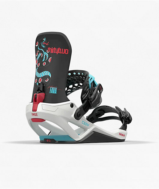 ThirtyTwo Fava T32M Fase® White Snowboard Bindings