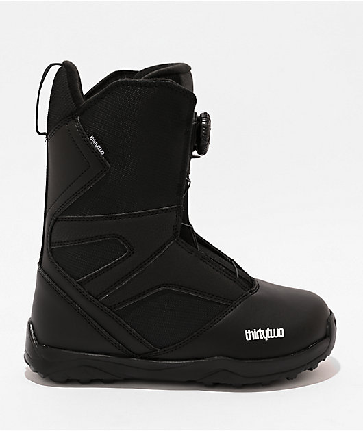 スノーボードブーツ　キッズ　thirtytwo 　 BOA 5.0　23cm ThirtyTwo Kids BOA Black Snowboard Boots 2026 | Zumiez
