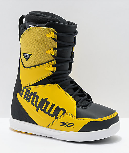 ThirtyTwo Lashed Black & Yellow Snowboard Boots 2021 | Zumiez