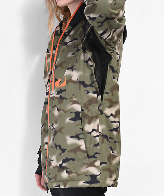 ThirtyTwo Lashed Black Camo 15K Snowboard Jacket | Zumiez