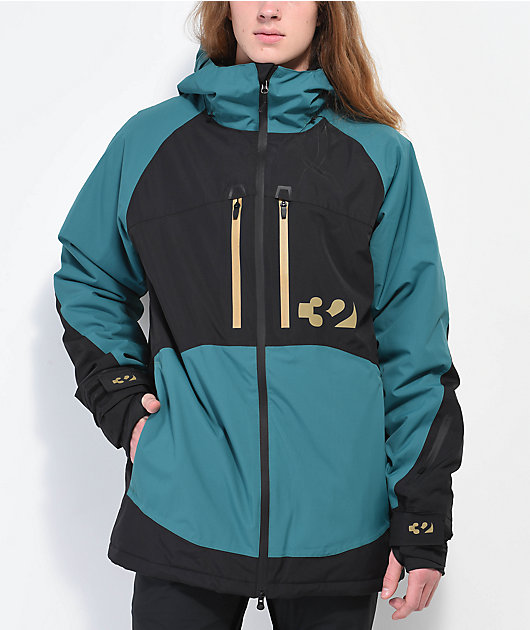 ThirtyTwo Lashed Insulated Green & Black 15K Snowboard Jacket